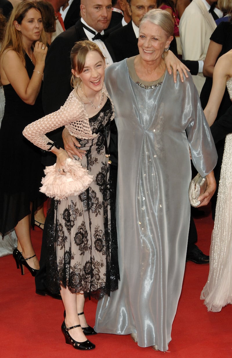 Venice International Film Festival: Saoirse Ronan with Vanessa Redgrave at the Atonement premiere in 2007. Photograph: Catarina/Vandeville/Gamma-Rapho via Getty
