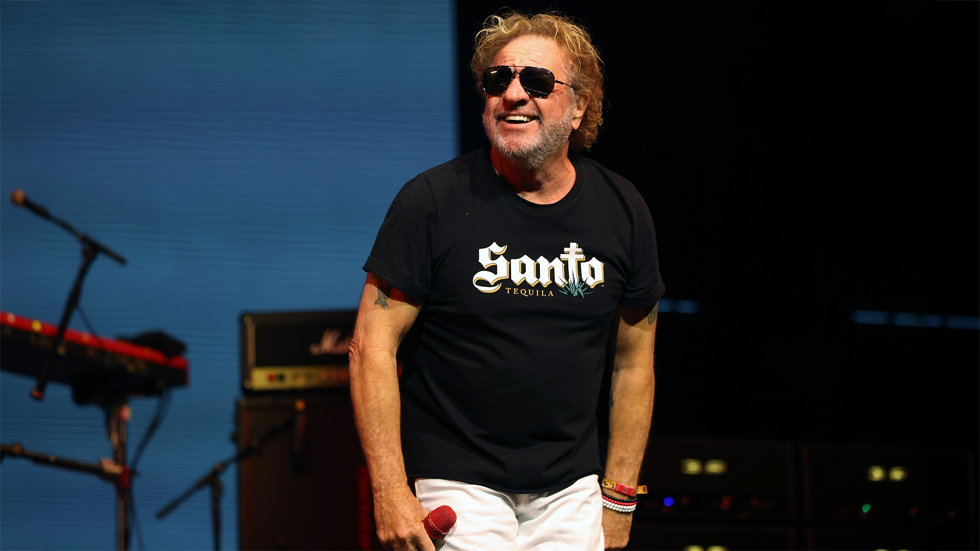 Sammy Hagar performs at the Palomino Stage during the 2025 Stagecoach Festival on April 27, 2025 in Indio, California.