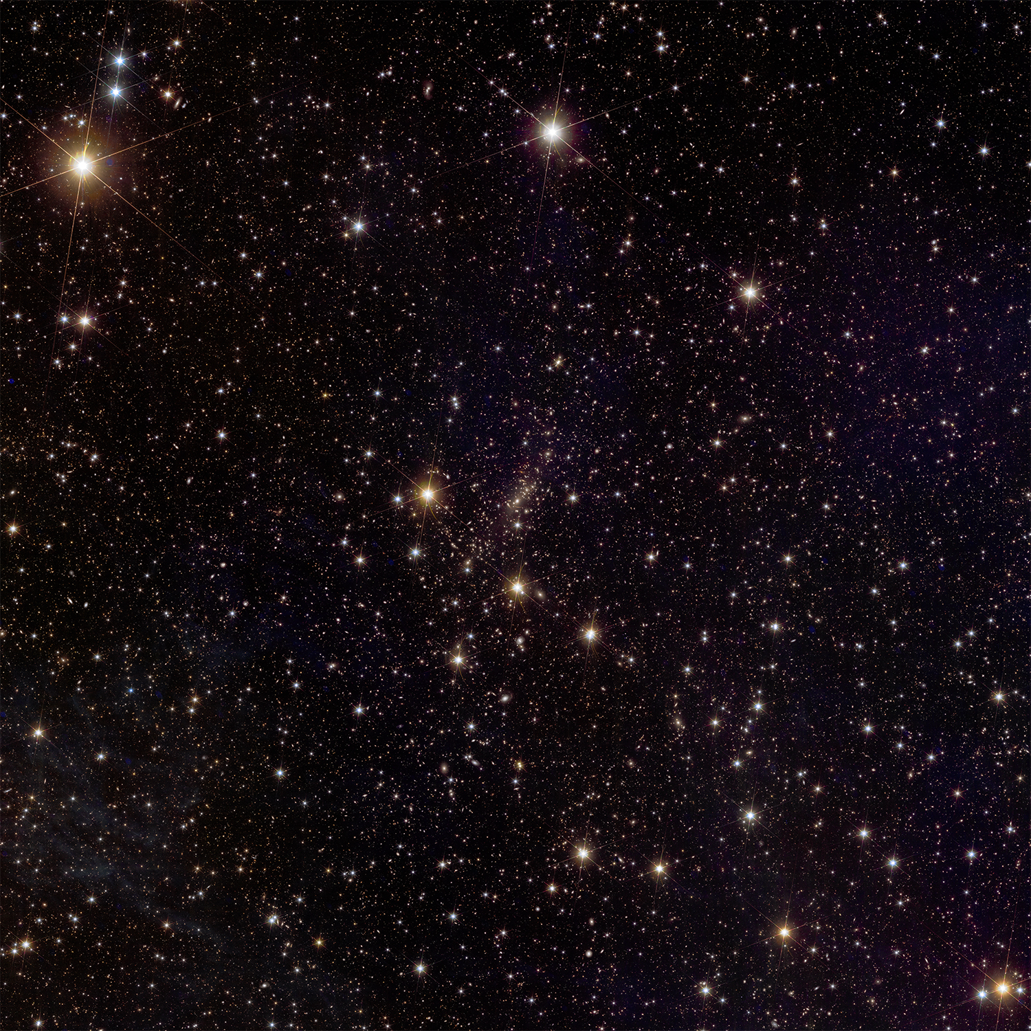 Euclid spacecraft image of Abell 2390, a galaxy cluster 2.7 billion lightyears away in the constellation of Pegasus. Credit: ESA/Euclid/Euclid Consortium/NASA, image processing by J.-C. Cuillandre (CEA Paris-Saclay), G. Anselmi; CC BY-SA 3.0 IGO or ESA Standard Licence.