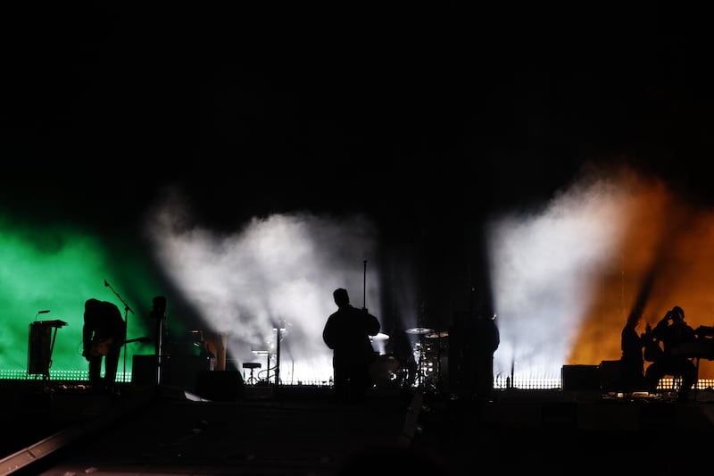 Fontaines DC on the main stage at Electric Picnic on Sunday.  Photograph: Nick Bradshaw/The Irish Times