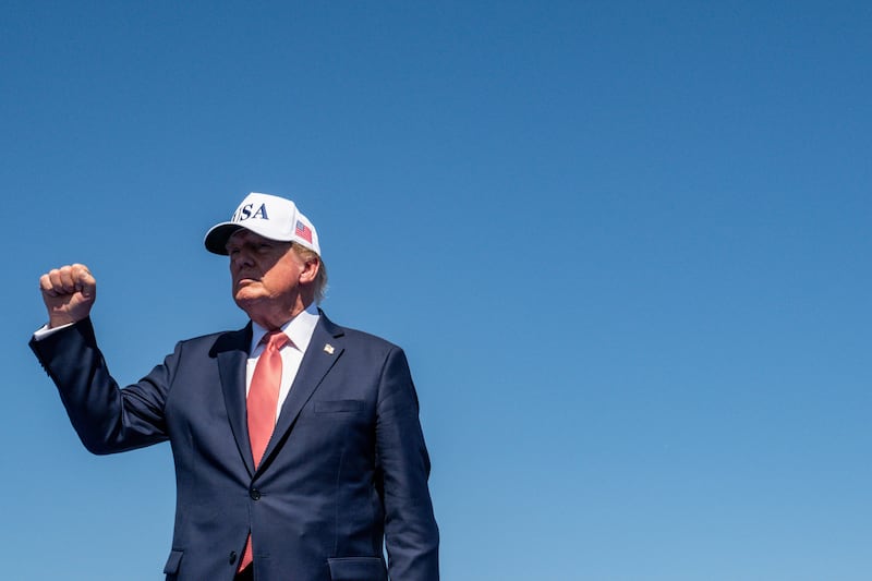 US president Donald Trump during the Steel Across America tour on the Ellipse of the White House in Washington, DC, US, on Tuesday, September 8th, 2026. Photographer: Annabelle Gordon/CNP/Bloomberg
