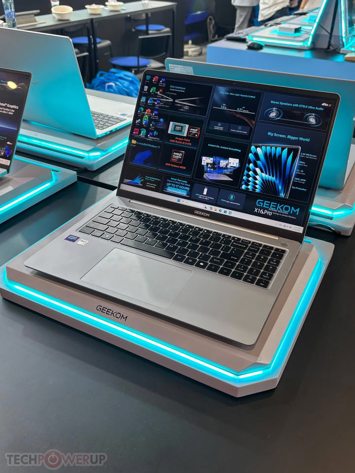 GEEKOM Shows 16-Inch Laptop Powered by AMD "Gorgon Point" APU