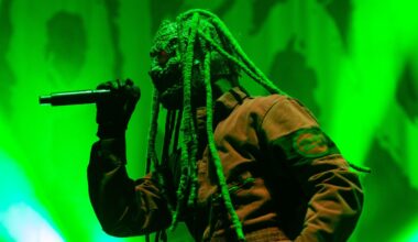 Corey Taylor of Slipknot onstage in 2024