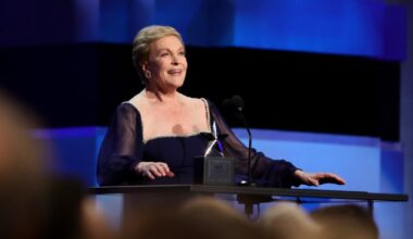 Julie Andrews, age 90, extends Emmy record as oldest woman to win