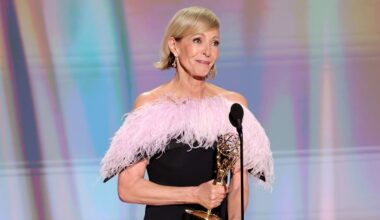 Allison Janney accepts the Outstanding Supporting Actress in a Drama Series Award for "The Diplomat" onstage during the 78th Primetime Emmy Awards at Peacock Theater on September 14, 2026 in Los Angeles, California.