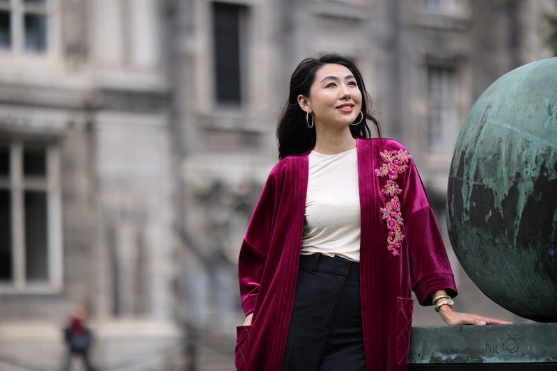 Aya Omirtay. Photograph: Dara Mac Dónaill