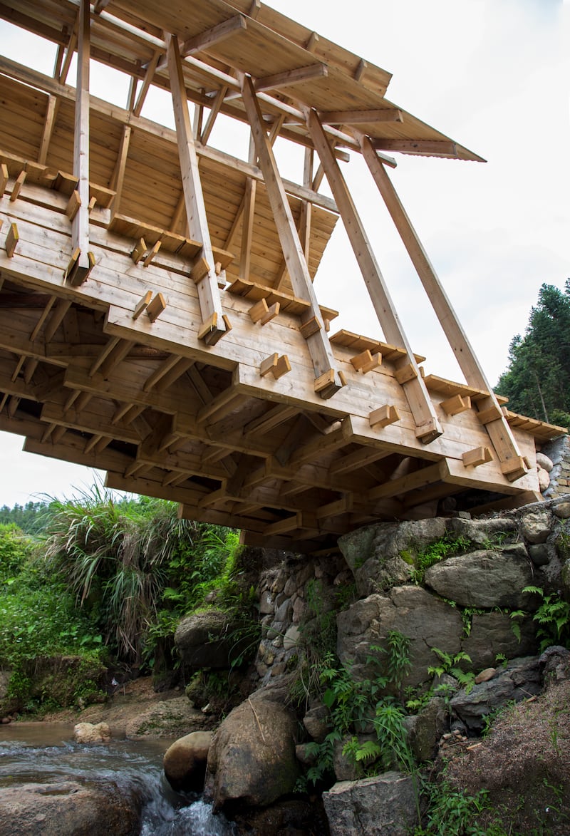Abroad: Wind and Rain Bridge, outskirts of Peitian Village, Fujian Province, China