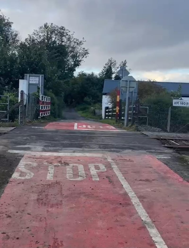 The collision happened at a level crossing at Kiltybo, Co Mayo