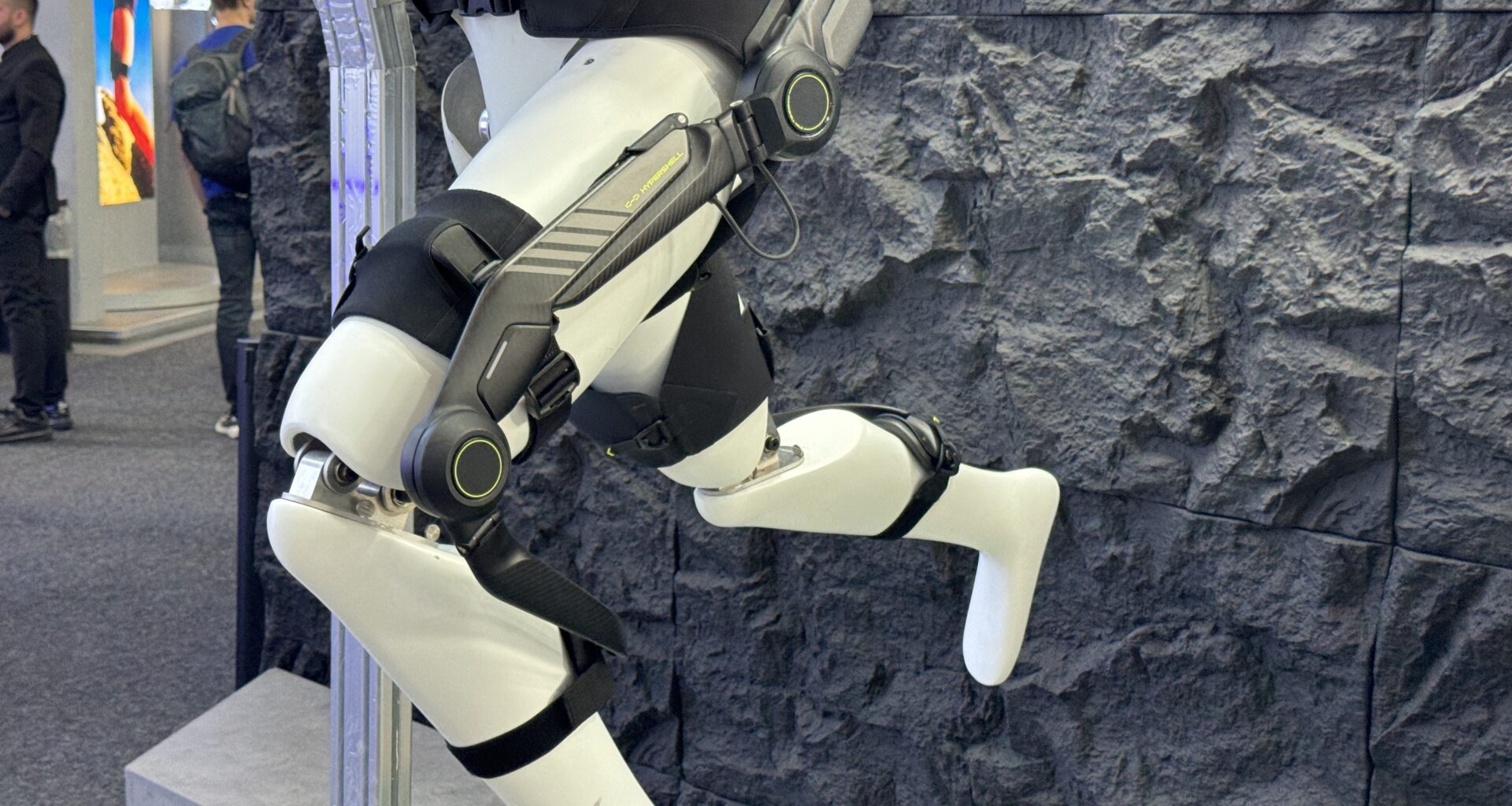 Hypershell Halo exoskeleton on mannequin