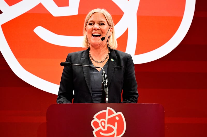 Social Democrats party leader Magdalena Andersson is looking to return to power. Photograph: Jonas Ekstromer/TT News Agency via AP