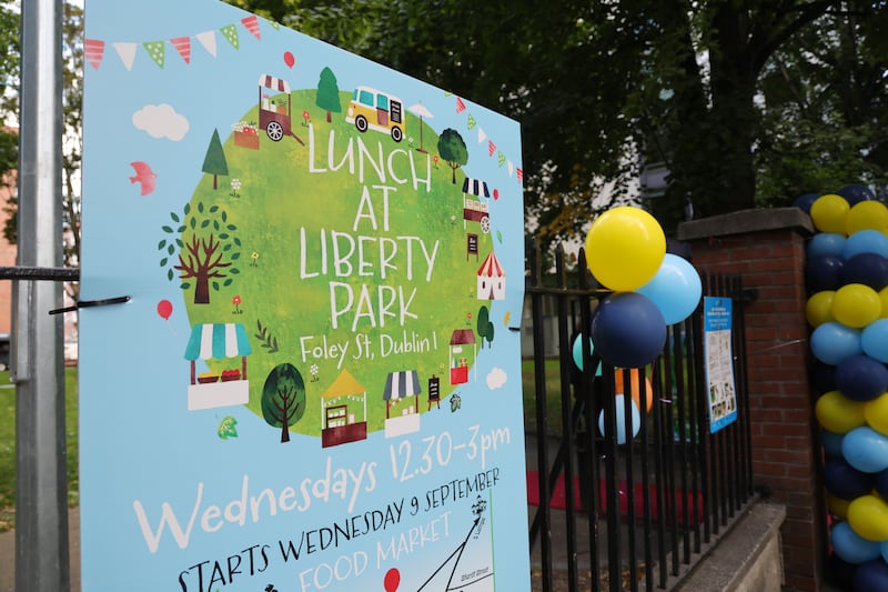 The new Liberty Park food market off Foley Street in Dublin. Photograph: Bryan O’Brien/The Irish Times