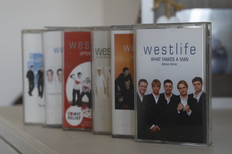 Westlife tapes in Gemma Grennan’s home in Newtownmountkennedy. Photograph: Nick Bradshaw