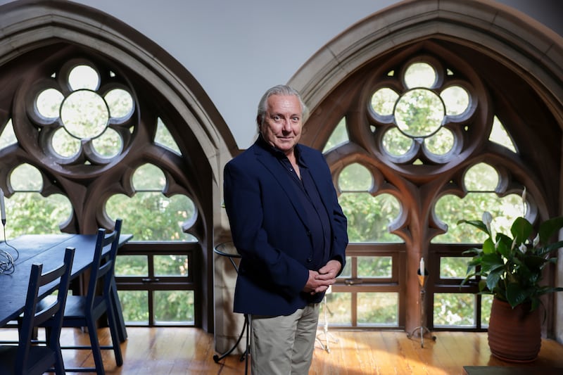 Musician Noel Eccles in his apartment at Saint Kevin's on Bloomfield Avenue in Dublin. Photograph: Enda O'Dowd