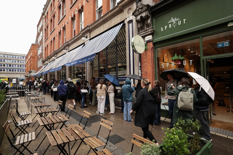 Queues for viral food crazes have become commonplace in Dublin. Photograph: Enda O'Dowd/The Irish Times
