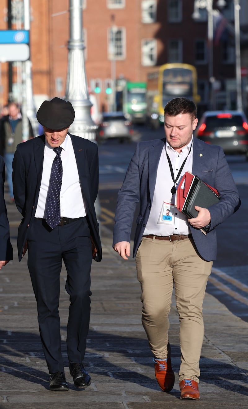 Michael Healy-Rae and Jackie Healy-Rae jnr. Photograph: Stephen Collins/Collins Photos