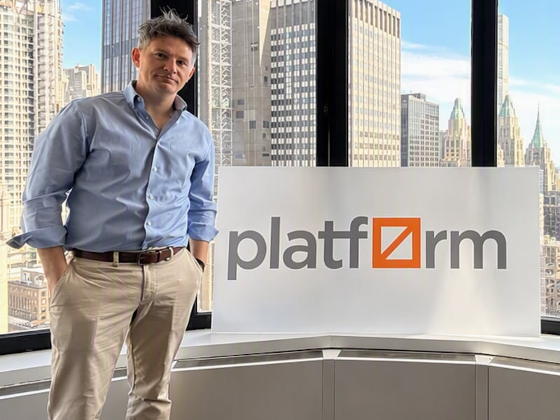 Jer McCarthy of Platform Solutions in New York.
