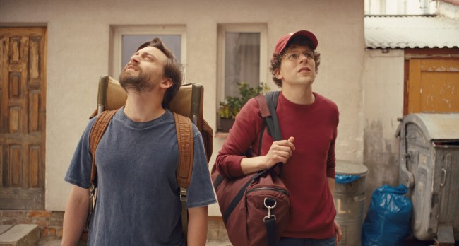 A REAL PAIN, from left: Kieran Culkin, Jesse Eisenberg, 2024. © Searchlight Pictures / Courtesy Everett Collection
