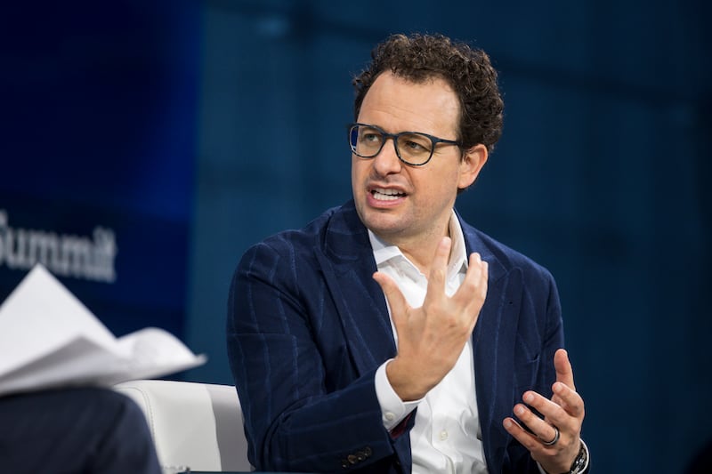 Dario Amodei, the chief executive of Anthropic. Photograph: Karsten Moran/New York Times
                      