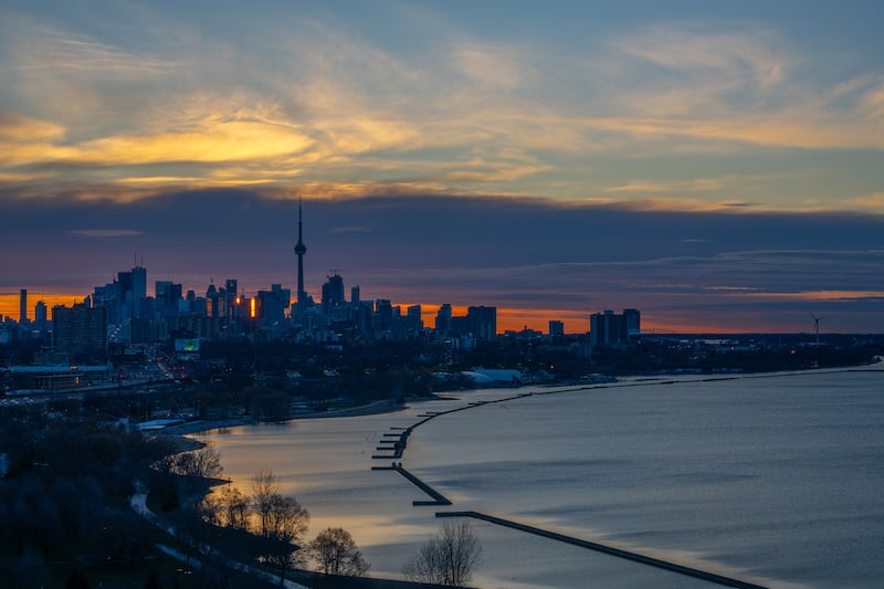 Lake Ontario and the skyline of Toronto, Canada. Photograph: Eugen Sakhnenko/The New York Times
                      