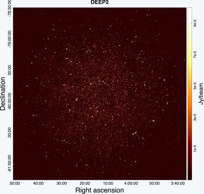 MeerKAT Radio View of Deep Sky Field