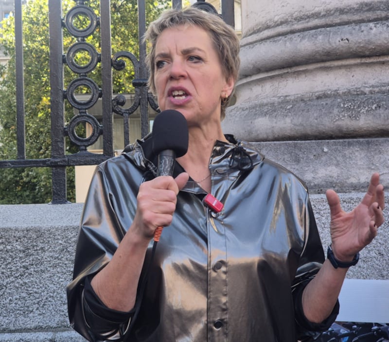 Labour leader Ivana Bacik described the Government's transport policy as ‘Trumpian’. Photograph: Órla Ryan