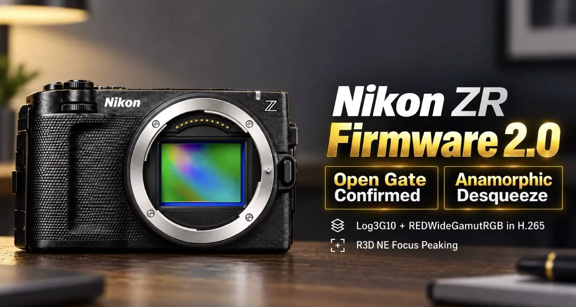 Nikon Confirms Open Gate and Anamorphic Desqueeze Are Coming to the ZR