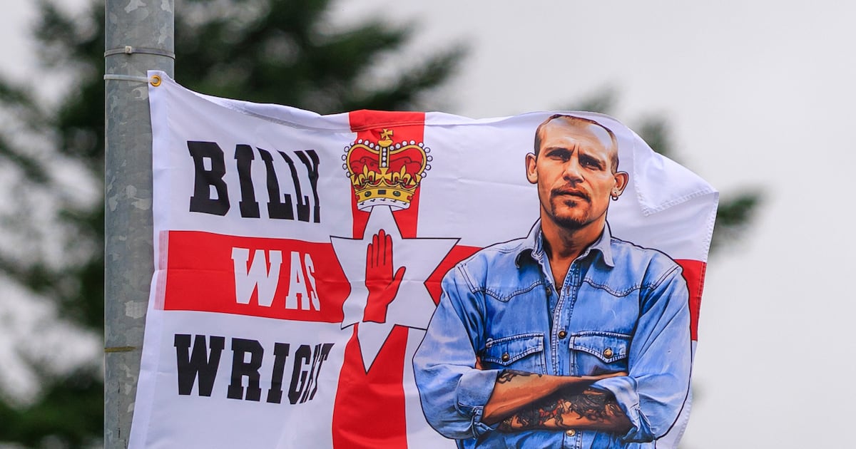 ‘Grossly offensive to victims’: Flags erected in memory of Billy Wright in Co Tyrone town – The Irish Times