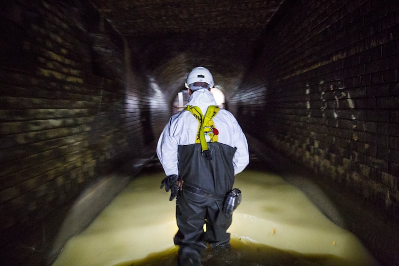 The labyrinth of underground tubes contains ‘noxious gases, flooding risks and confined spaces’. Photograph: Jack Taylor/Getty Images