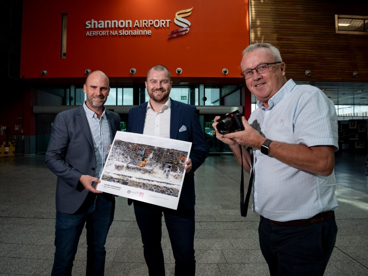 Mark Condren, 2026 Press Photographer of the year, Niall Kearns, Airport Director, Shannon Airport and Dan Linehan, President of Press Photographers of Ireland pictured as the Press Photographers of Ireland exhibition opens at Shannon Airport. Shannon Airport Welcomes Exhibition Capturing Ireland's Biggest Stories of 2025 Press Photographers Ireland CLG exhibition opens in Shannon Airport featuring more than 100 of the year's most powerful images. Monday 31st August 2026: The Shannon Airport Group is delighted to host this year’s Press Photographers Ireland CLG Exhibition, which opened today in the Check In area of Shannon Airport. The AIB Press Photographer of the Year Awards honour the finest in Irish press photography. This exhibition showcases all winning and shortlisted entries, featuring more than 100 striking photographs that capture Ireland's story throughout 2025 across eleven categories including News, Sport, Politics and Entertainment. Attending the launch was Mark Condren of Mediahuis Ireland, who was named AIB Press Photographer of the Year for a record seventh time, with awards across six categories. During the event, Mark shared insights from his distinguished photojournalism career and reflected on the stories behind some of his award-winning images. Welcoming the exhibition, Niall Kearns, Airport Director of Shannon Airport, said: "Press photographers play a vital role in documenting history as it happens, capturing images that stay with us long after the moment has passed. We are proud to host this remarkable exhibition at Shannon Airport, giving our passengers and visitors the opportunity to experience over 100 powerful photographs that defined Ireland in 2025. We are also delighted to welcome Mark Condren to Shannon today and to congratulate him and all the talented photographers whose exceptional work is featured in this exhibition." Dan Linehan, President of Press Photographers Ireland CLG, said: "The work on