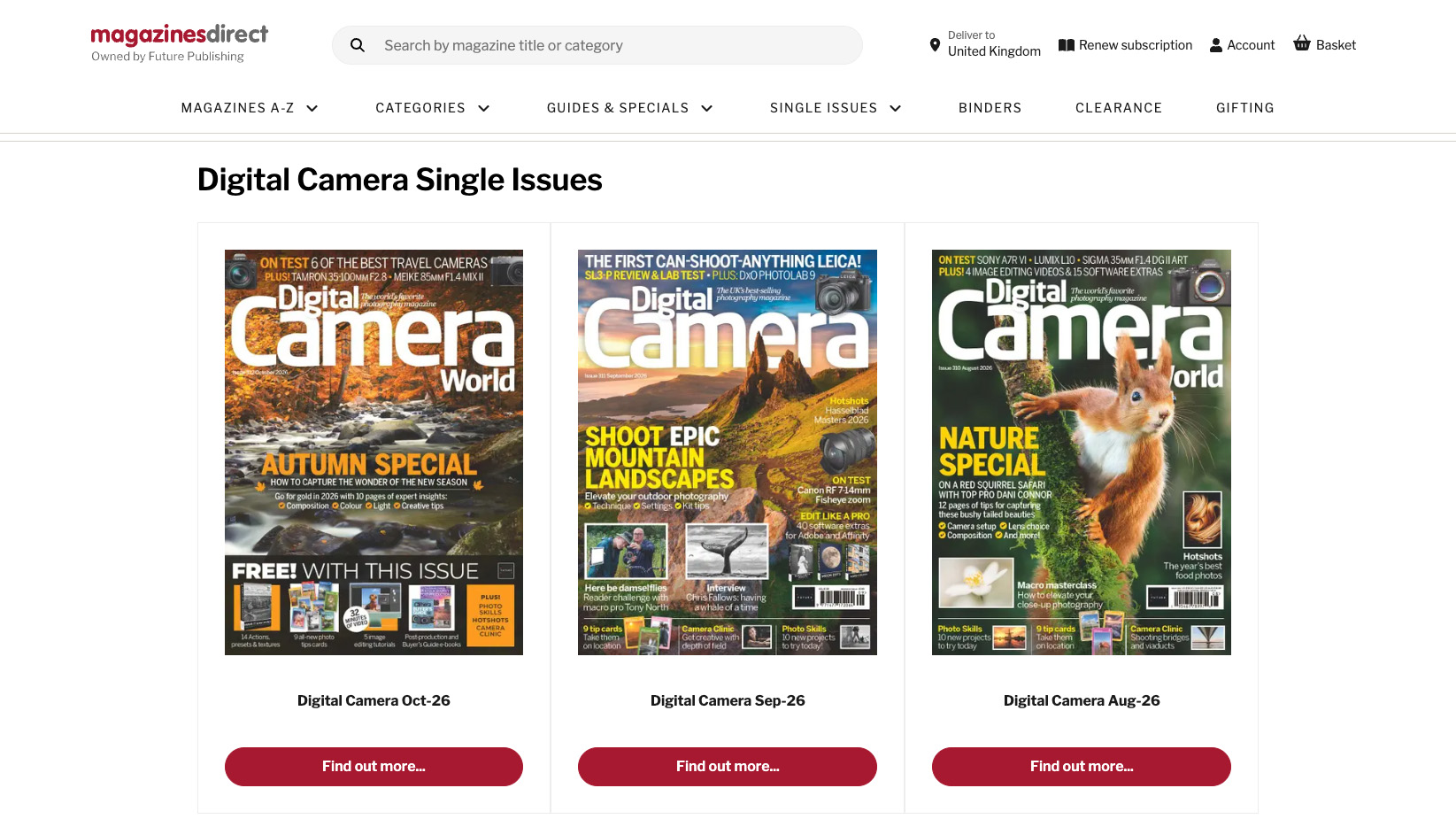 Digital Camera magazine landing page for buying single back issues of the magazine: https://www.magazinesdirect.com/az-single-issues/6936939/digital-camera-magazine-single-issue.thtml