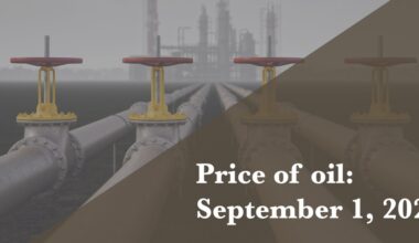 Current price of oil as of Sept. 1, 2026