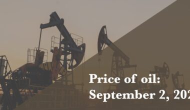 Current price of oil as of Sept. 2, 2026