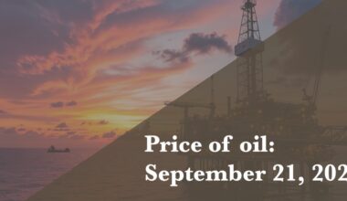 Current price of oil as of Sept. 21, 2026