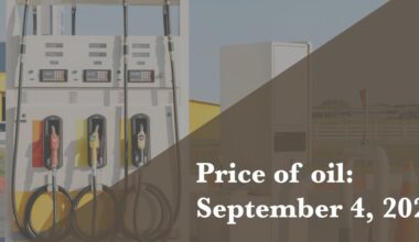 Current price of oil as of Sept. 4, 2026