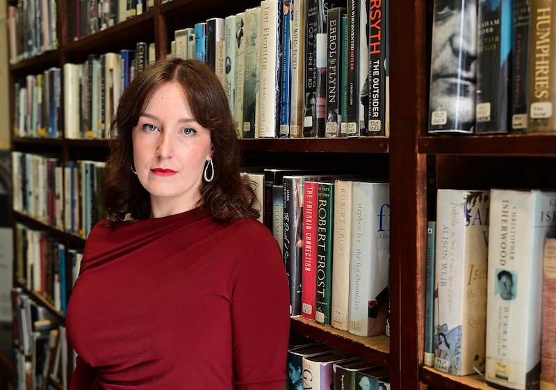 Siobhán Fenton in the Linen Hall Library: 'It did feel like there was such a huge groundswell of support for Sinn Féin with the possibility that Mary Lou could become the first woman taoiseach. Photograph: Arthur Allison/Pacemaker