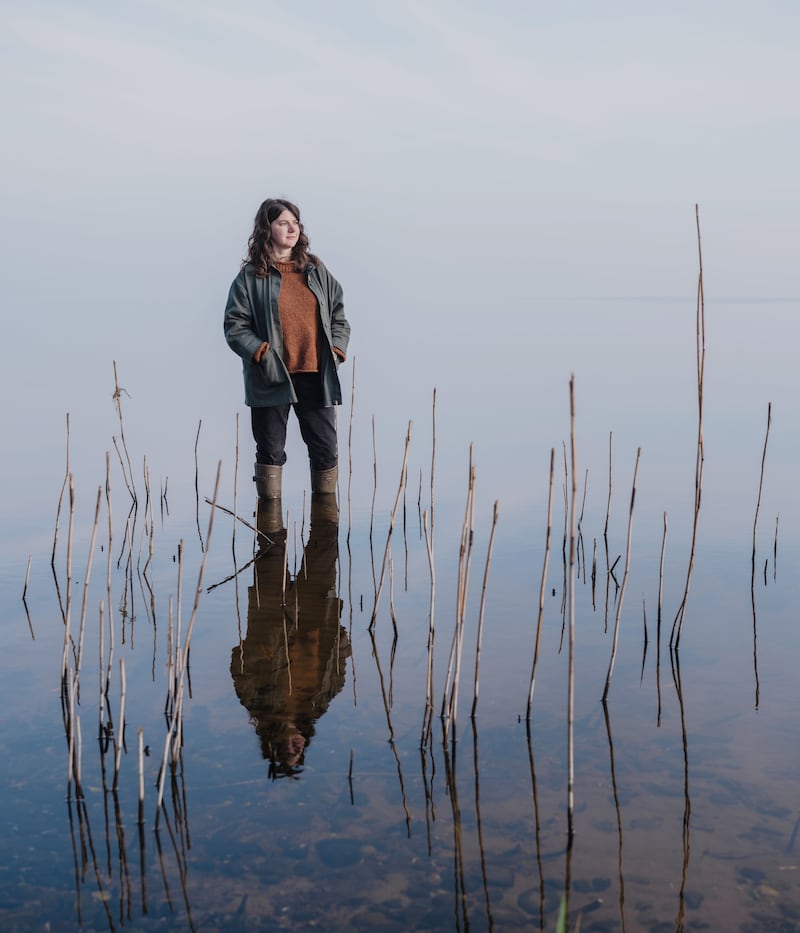 Amy, an ecologist, lives on the southern shore of Lough Neagh. She sees a strong disconnect between the public and the unfolding disaster at the lake, and a lack of awareness of what Lough Neagh could have offered people, particularly in terms of its potential to improve mental health. 
Photograph: Joe Laverty