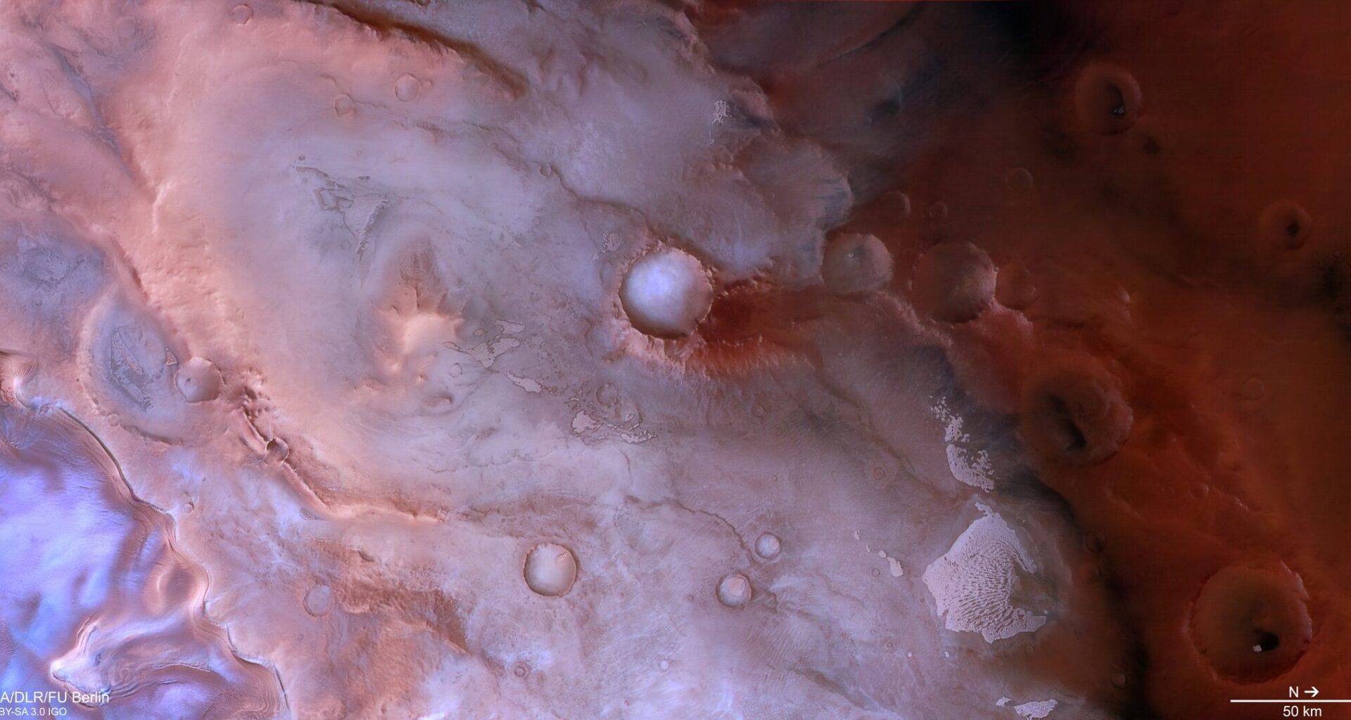 Raspberry ripples near Mars’s south pole