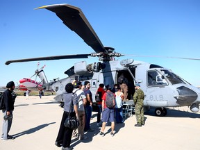 CH-148 Cyclone helicopter at SAIT's aviation campus