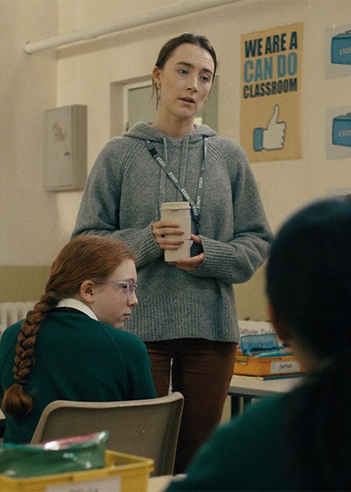 Bad Apples is a biting satirical comedy with a thriller aftertaste starring Saoirse Ronan. Maria is a primary school teacher doing her best to inspire a class of 11-year-olds but unable to because of one unruly and chaotic student. Pic: Republic Pictures