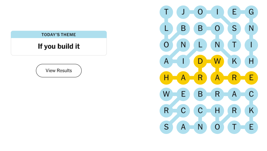 The completed NYT Strands puzzle for Sept. 15, 2026.