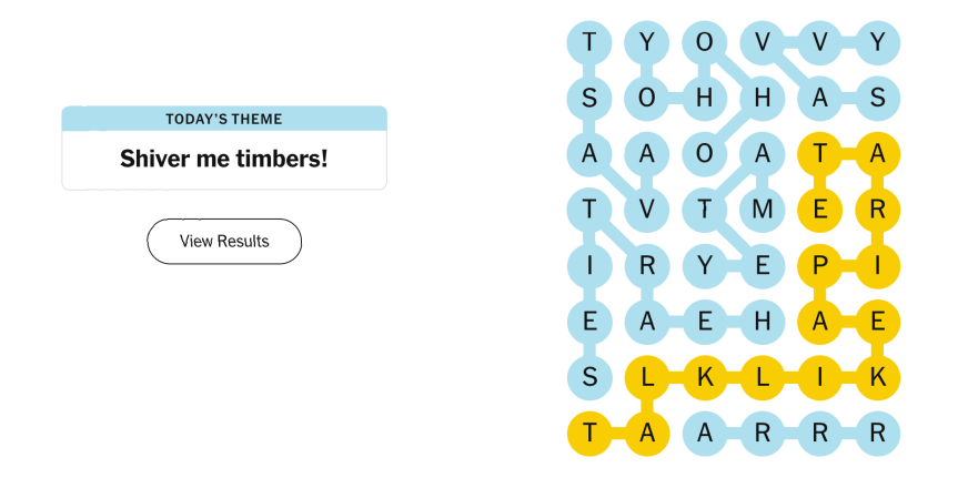 The completed NYT Strands puzzle for Sept. 19, 2026.