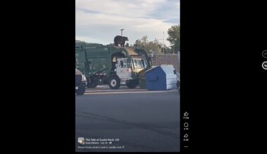 Bear scooped up by garbage truck south of Denver