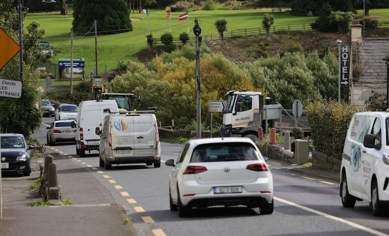 Julianstown is in a valley, with roads sloping downwards. Photograph: Bryan O’Brien/The Irish Times