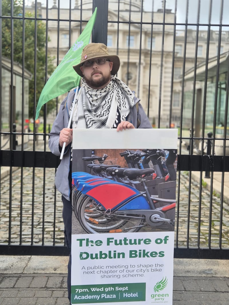 Student Michael Kennedy said the fare increase was ‘an attack on working class people’. Photograph: Órla Ryan