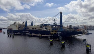 UK’s first offshore CCS project enters construction as huge pipelayer arrives on site