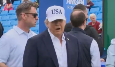 Donald Trump addresses Ireland reunification comments at Irish Open