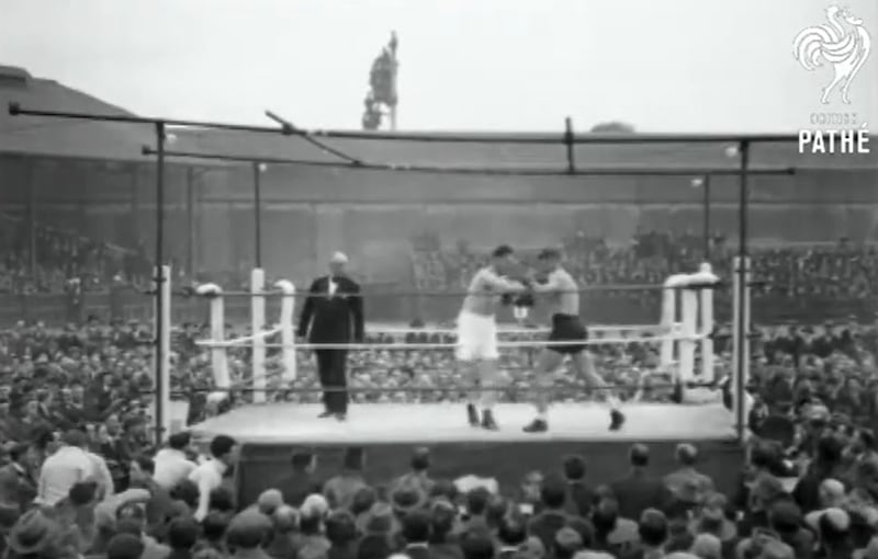 Tom Heaney defeats Bartley Madden on points at Croke Park in 1926. Photograph: Pathe