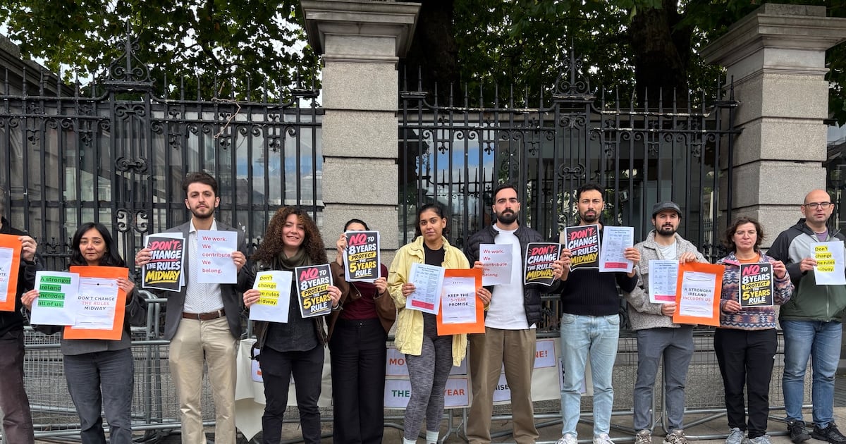 ‘Disappointed and shocked’: Protesters criticise proposed new rules for Irish citizenship – The Irish Times