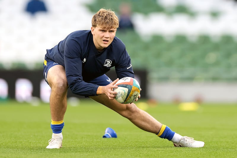 Caspar Gabriel will start at outhalf for Leinster's URC opener against the Lions at Ellis Park on Saturday. Photograph: Laszlo Geczo/Inpho