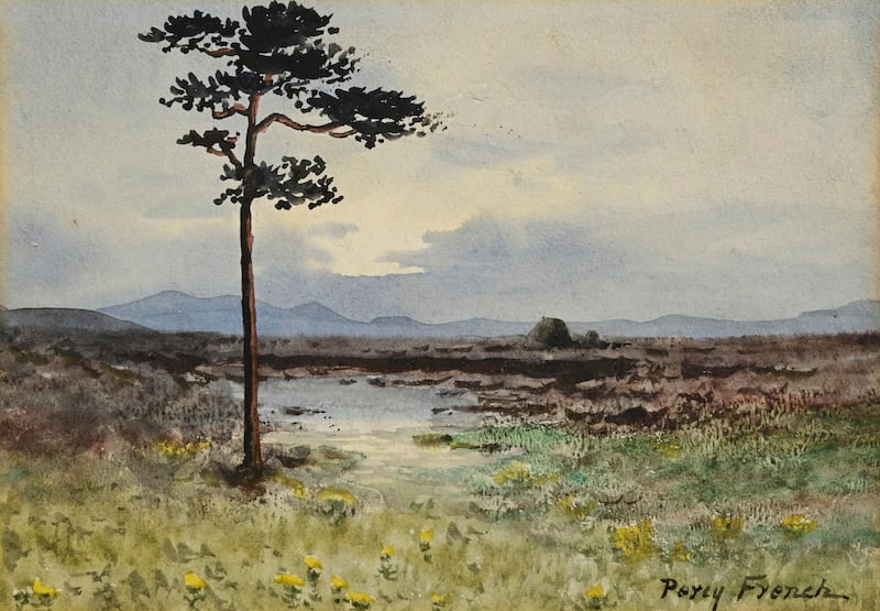 Peat Stacks, Connemara by William Percy French